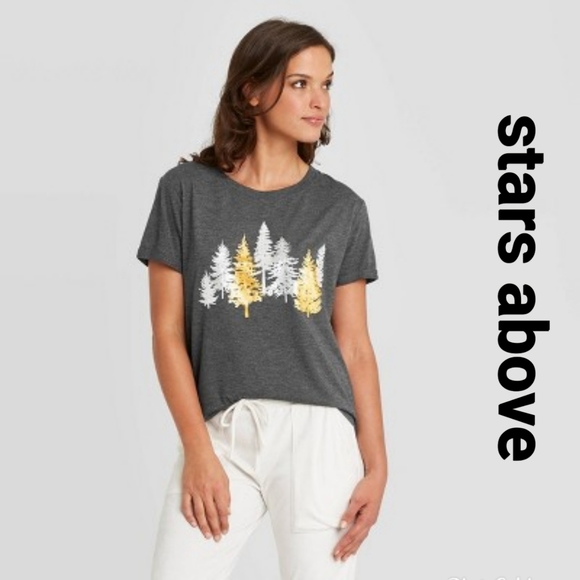 stars above Tops - 3/$15 STARS ABOVE Pine tree graphic tee (medium)